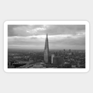 The Shard London Black and White Sticker